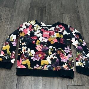 Girls xhilaration floral sweater